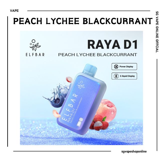 elfbar-raya-d1-13k-puff-peach-lychee-blackcurrant-disposable-singapore-vape-online-shop