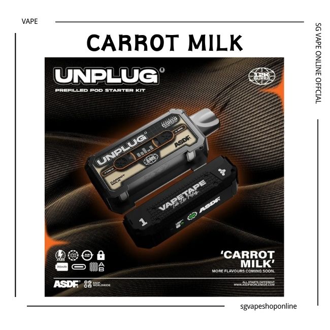 vapetape-unplug-12k-disposable-carrot-milk-sg-vape-shop-singapore